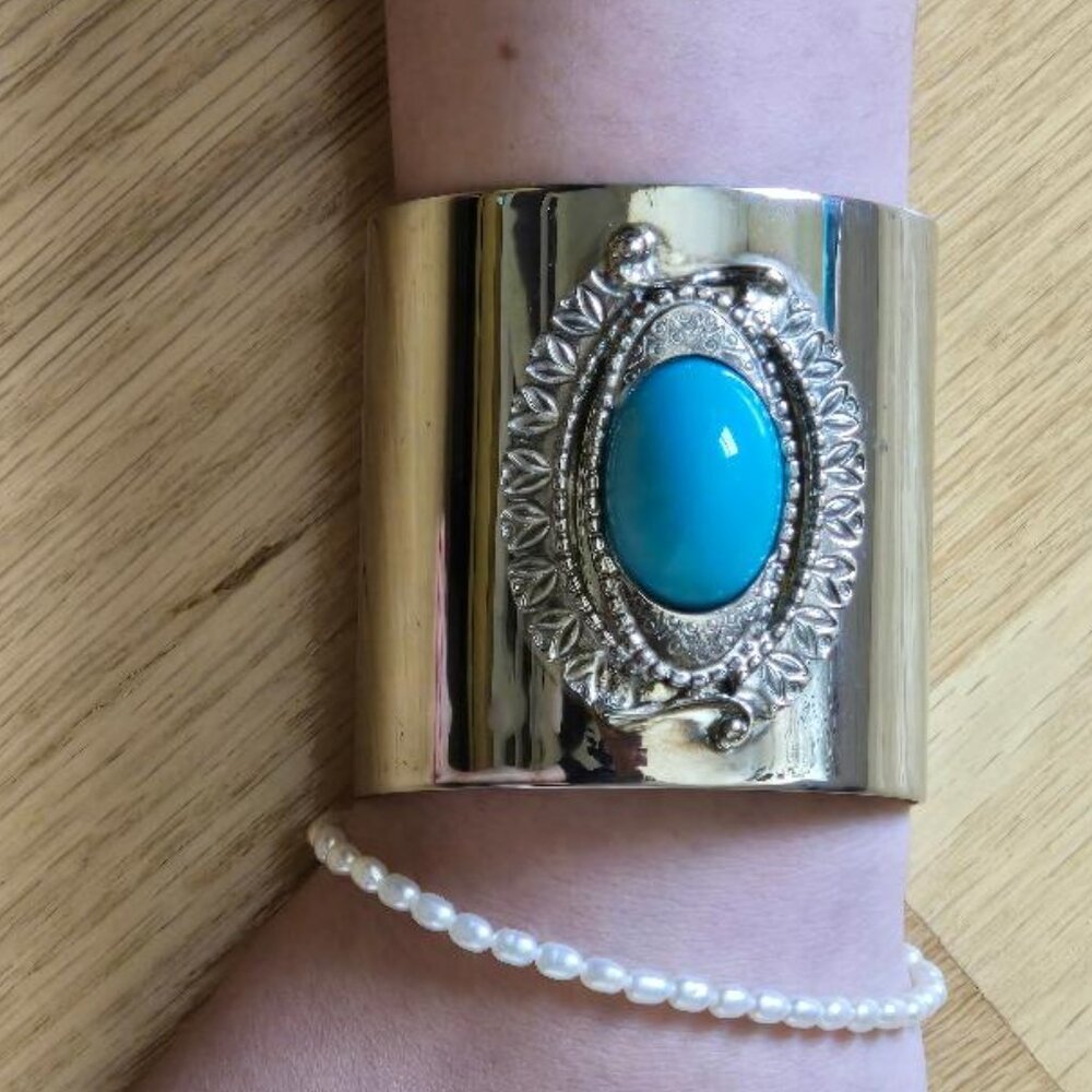 VINTAGE Silver 1980's cuff